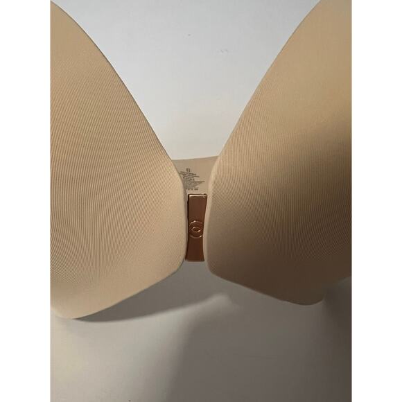NWT Evelyn & Bobbie Women's Everyday Bustier Strapless Bra Cream 08.14.098 (36D) - Picture 3 of 13